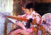 Mary Cassatt Lydia at the Tapestry Loom oil on canvas